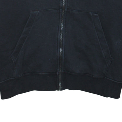 Nike Mens Black Full Zip Hoodie L Fleece Sweatshirt
