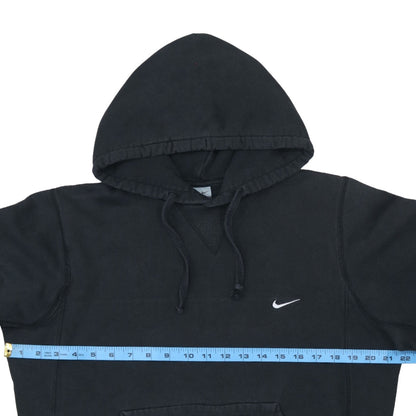 Nike Boys Black Pullover Hoodie Small Cotton Fleece Sportswear