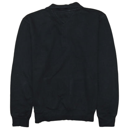 Tommy Jeans Men's Black 1/4 Zip Sweatshirt M Regular Fit