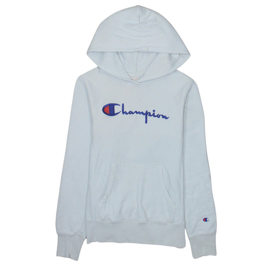 Champion Women White Medium Reverse Weave Pullover Hoodie
