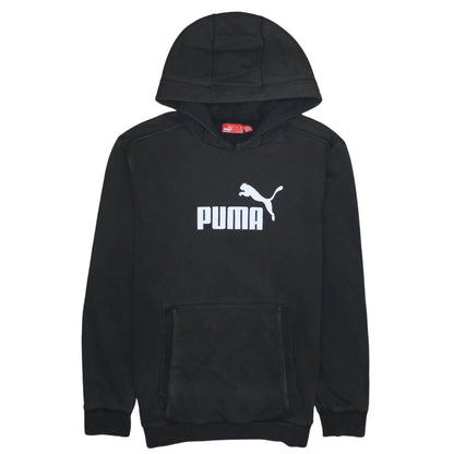 Puma Boys Black XL Pullover Hoodie Sweatshirt with Logo Print