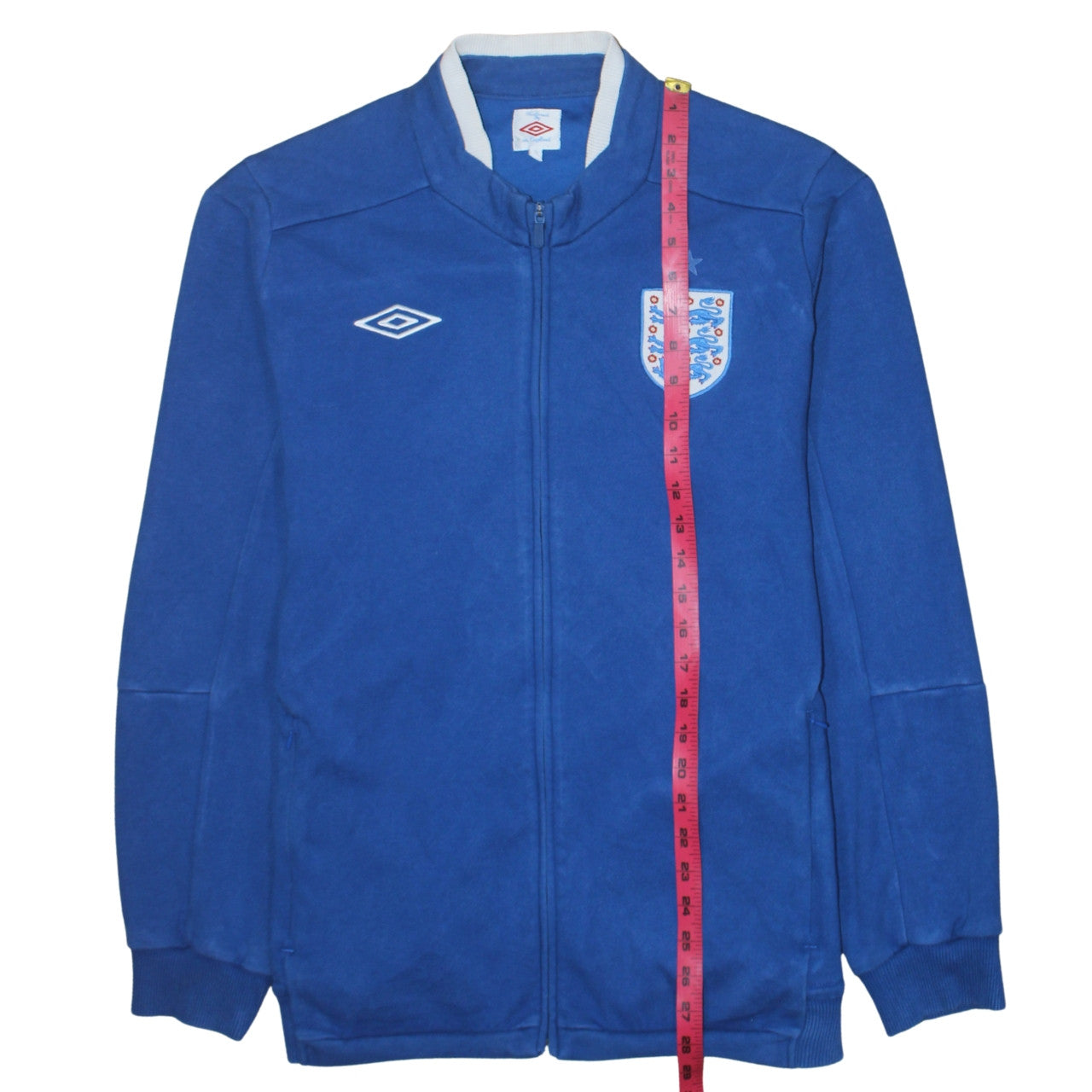 Umbro England Blue Full Zip Men’s Sweatshirt L Vintage Sportswear
