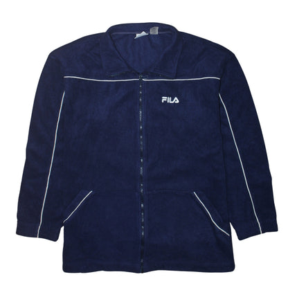 FILA Mens Blue XL Fleece Full Zip Sports Jacket
