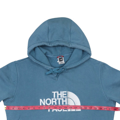 The North Face Men's Blue Pullover Hoodie M Regular Fit Cotton