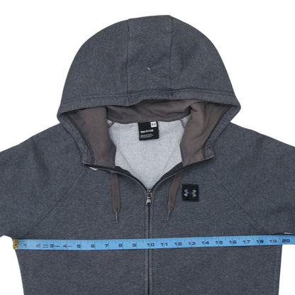 Under Armour Men's Grey Full Zip Hoodie Small Fleece