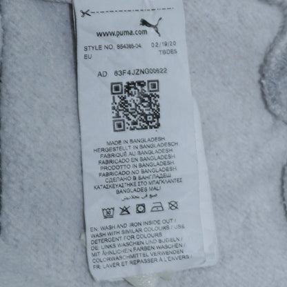 Puma Men's Grey Logo Crew Neck Pullover Sweatshirt Size S