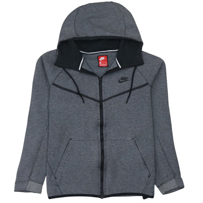 Nike Men's Grey Full Zip Hoodie Size S Sportswear Sweatshirt