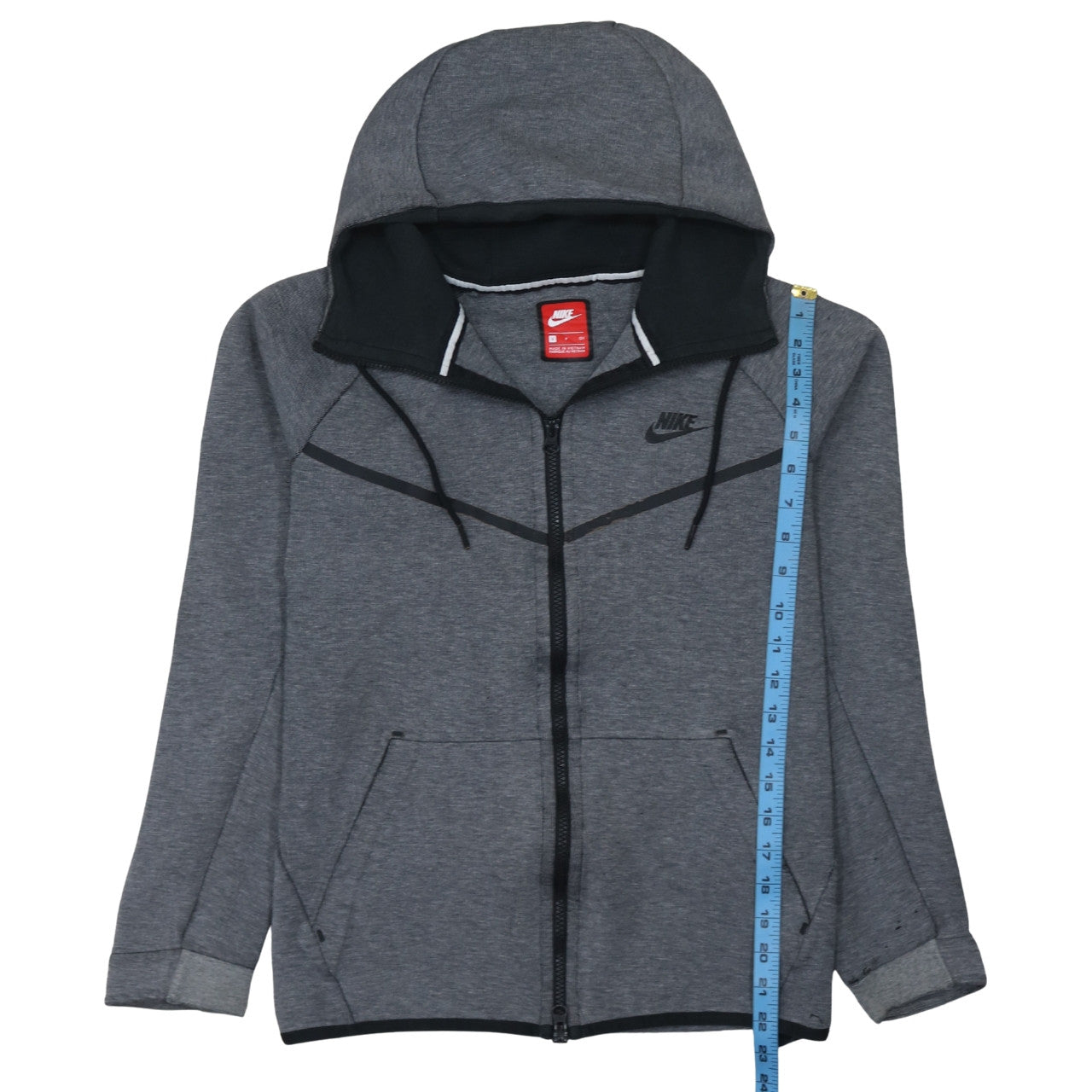 Nike Men's Grey Full Zip Hoodie Size S Sportswear Sweatshirt