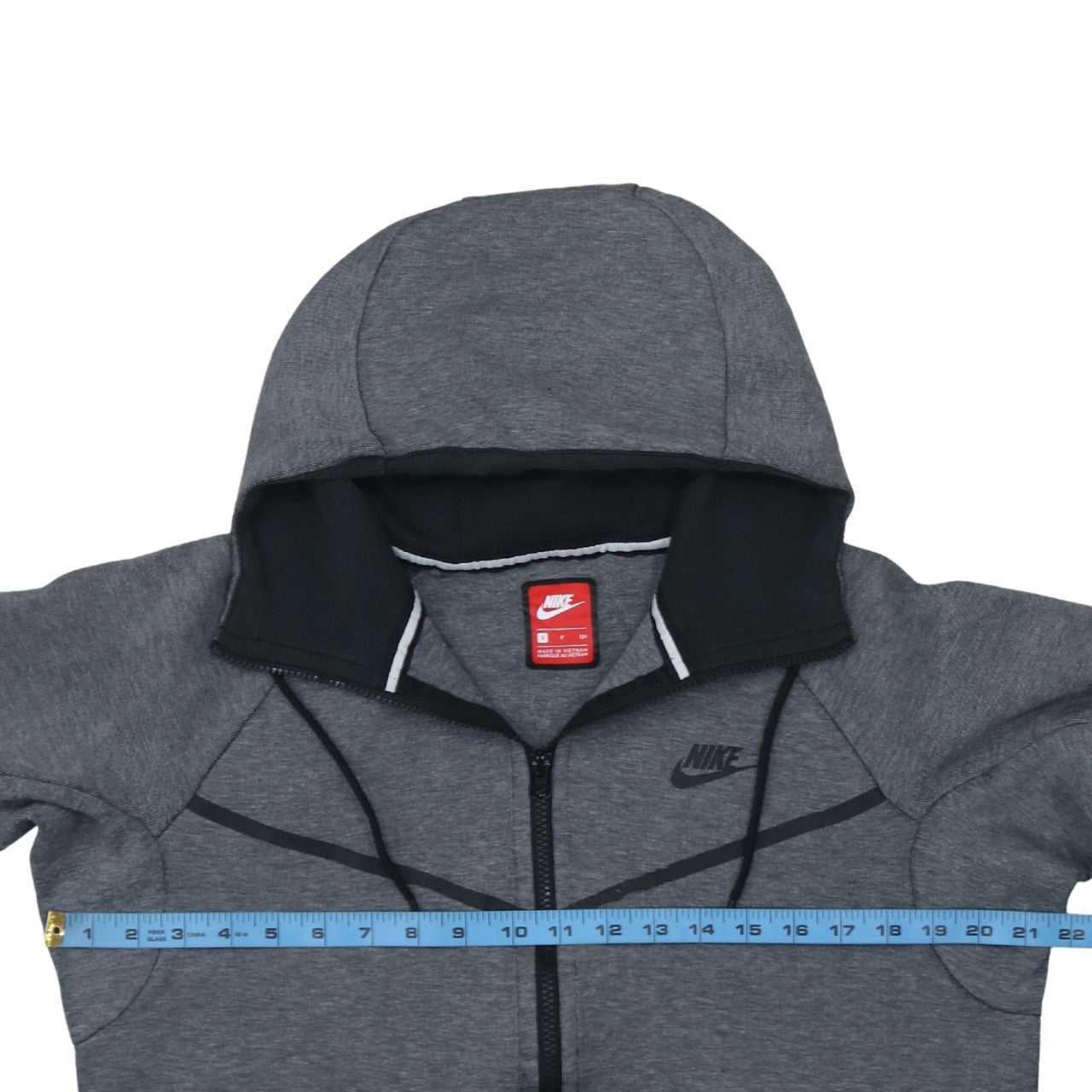 Nike Men's Grey Full Zip Hoodie Size S Sportswear Sweatshirt