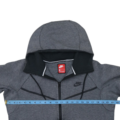Nike Men's Grey Full Zip Hoodie Size S Sportswear Sweatshirt