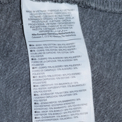 Nike Men's Grey Full Zip Hoodie Size S Sportswear Sweatshirt