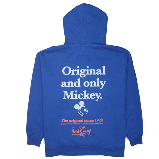 Primark Disney Blue Mickey Mouse Unisex Hoodie Size S Pullover Fleece