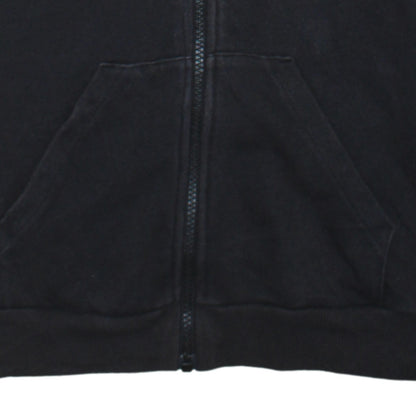 Adidas Women's Black Full Zip Hoodie Size S 8-10 Classic 3-Stripes