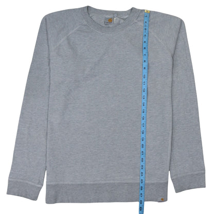 Carhartt Men's Grey Crew Neck Pullover Sweatshirt L