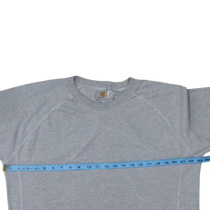 Carhartt Men's Grey Crew Neck Pullover Sweatshirt L