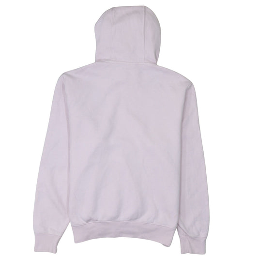 Nike Women Pink Pullover Hoodie Medium Cotton Blend Logo Sweatshirt