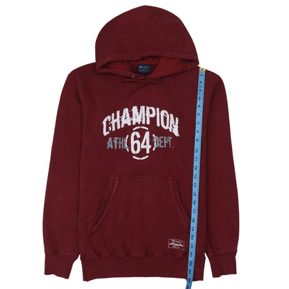 Champion Women’s Maroon Pullover Hoodie L Graphic Athletic Style
