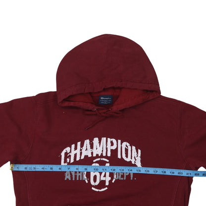 Champion Women’s Maroon Pullover Hoodie L Graphic Athletic Style