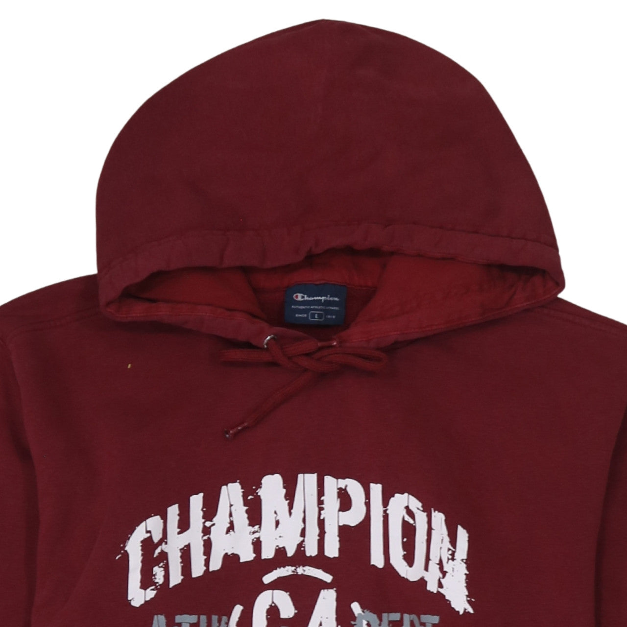Champion Women’s Maroon Pullover Hoodie L Graphic Athletic Style