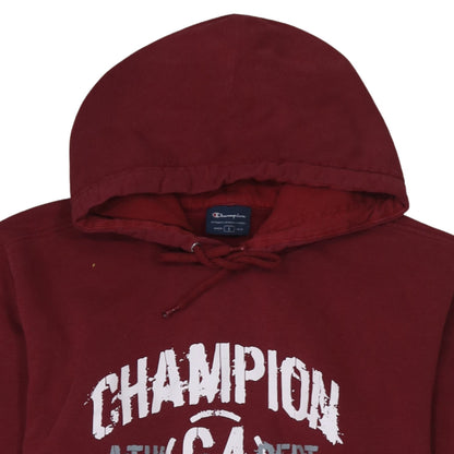 Champion Women’s Maroon Pullover Hoodie L Graphic Athletic Style