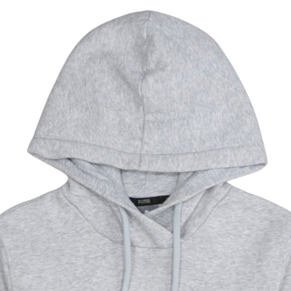 Puma Womens Grey Hoodie UK 12 Pullover Logo Hooded Sweatshirt