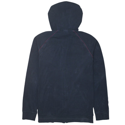 Hugo Boss Womens Navy Full Zip Hoodie Size L Cotton Blend