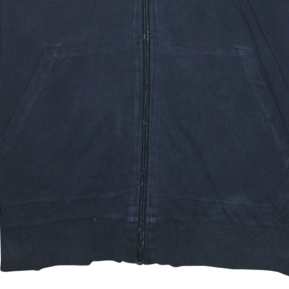 Hugo Boss Womens Navy Full Zip Hoodie Size L Cotton Blend