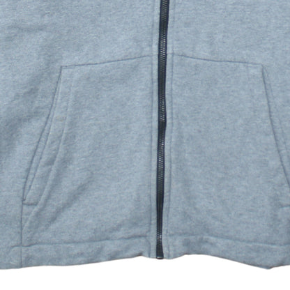 Nike Men's Grey Full Zip Hoodie L Regular Fit Sportswear