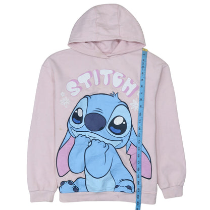Disney Stitch Pink Pullover Hoodie Teens 12-13Y Primark Fleece