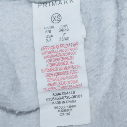 Primark Women Grey Tom & Jerry Hoodie XS Pullover Graphic Print