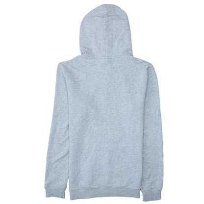 Champion Men Grey Small Pullover Hoodie with Logo Print