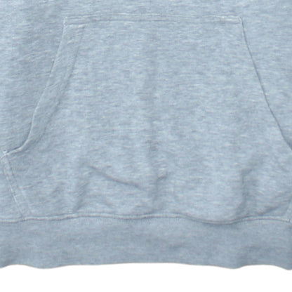 Champion Men Grey Small Pullover Hoodie with Logo Print