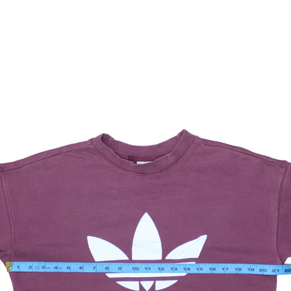 Adidas Women’s Purple Crew Neck Pullover Sweatshirt XS