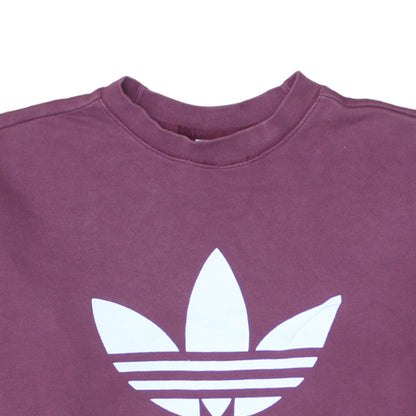 Adidas Women’s Purple Crew Neck Pullover Sweatshirt XS