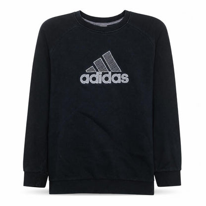 Adidas Boys Black XL Sweatshirt Long Sleeve Crew Neck Pullover