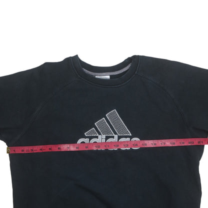 Adidas Boys Black XL Sweatshirt Long Sleeve Crew Neck Pullover