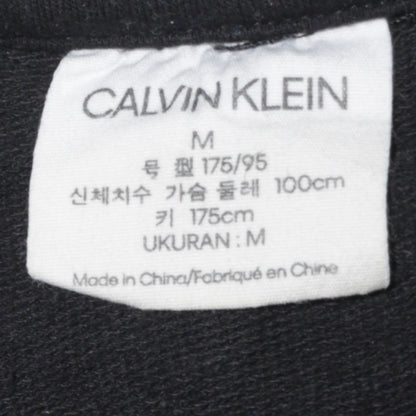 Calvin Klein Men’s Black Crew Neck Cotton Sweatshirt M