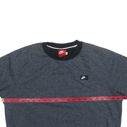 Nike Men's Grey Crew Neck Sweatshirt M Regular Fit Pullover