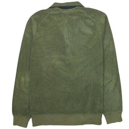 Nike Men's Green 1/2 Zip Fleece Sweatshirt Size M
