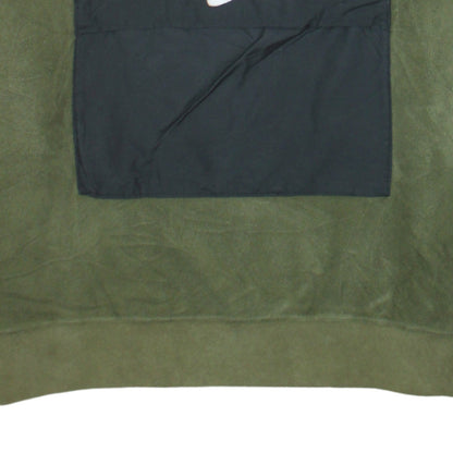 Nike Men's Green 1/2 Zip Fleece Sweatshirt Size M