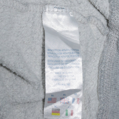 Champion Men's Grey XL Pullover Hoodie Embroidered Logo Fleece