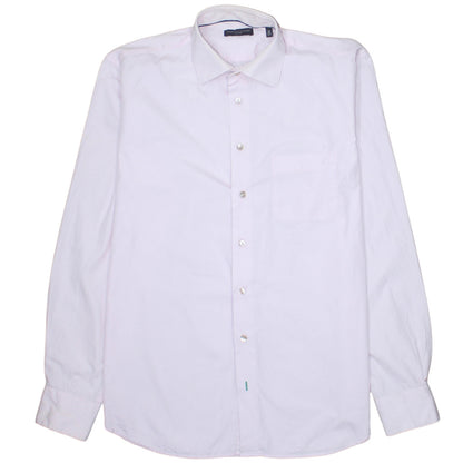 Tommy Hilfiger Men Pink Slim Fit Cotton Long Sleeve Button-Up Shirt 15.5
