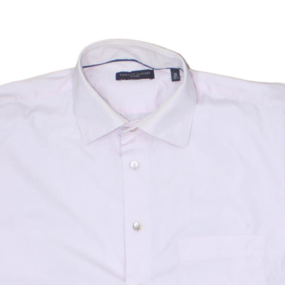 Tommy Hilfiger Men Pink Slim Fit Cotton Long Sleeve Button-Up Shirt 15.5