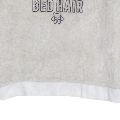 Disney Women's Beige Fleece Pyjama Top Size 10-12 Lady Bed Hair