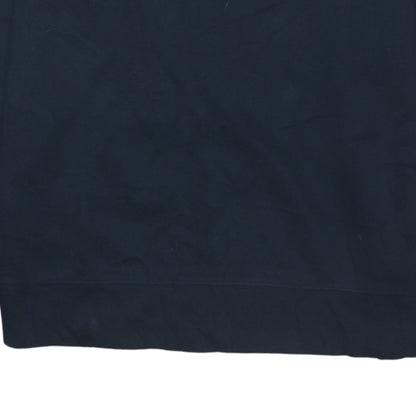 Nautica Men's Blue Crew Neck Logo Pullover Sweatshirt Size M