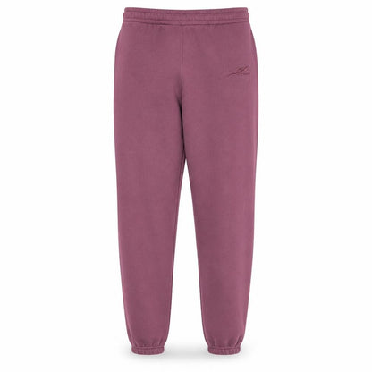 Front view of Reebok Men's Purple Jogger Sweatpants M Regular Fleece Activewear Trousers