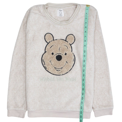 Disney Women Beige Fleece Winnie the Pooh Pyjama Top XS