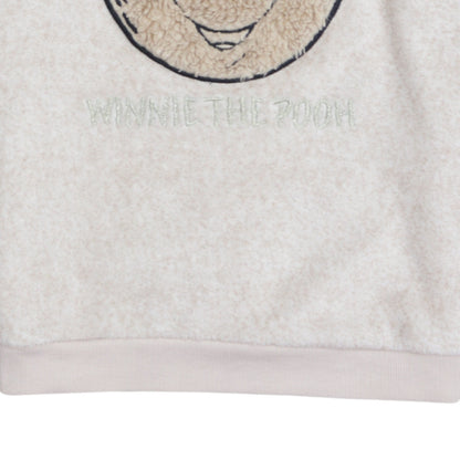 Disney Women Beige Fleece Winnie the Pooh Pyjama Top XS