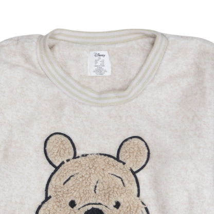 Disney Women Beige Fleece Winnie the Pooh Pyjama Top XS
