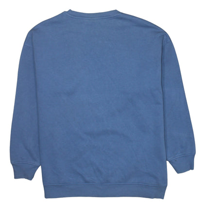 Disney Women Blue Stitch Graphic Pullover Sweatshirt 2XS